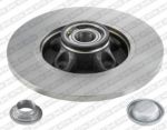 SNR KF159.60U Диск тормозной CITROEN BERLINGO/C4/PEUGEOT 308/PARTNER 06- задний с подшип.с АБС