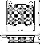 Spidan 30021 комплект тормозных колодок, дисковый тормоз на NISSAN CHERRY II купе (N10)