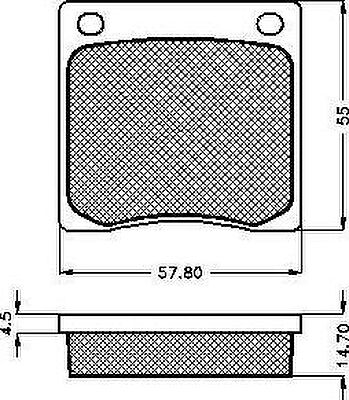 Spidan 30021 комплект тормозных колодок, дисковый тормоз на NISSAN CHERRY II купе (N10)