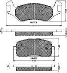 Spidan 30117 комплект тормозных колодок, дисковый тормоз на TOYOTA STARLET универсал (KP6_)