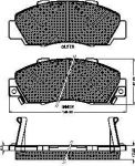 Spidan 30984 комплект тормозных колодок, дисковый тормоз на ROVER 600 (RH)