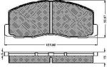 Spidan 31011 комплект тормозных колодок, дисковый тормоз на MITSUBISHI LANCER IV (C6_A, C7_A)