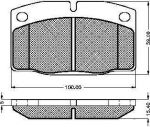 Spidan 31249 комплект тормозных колодок, дисковый тормоз на OPEL OMEGA A (16_, 17_, 19_)