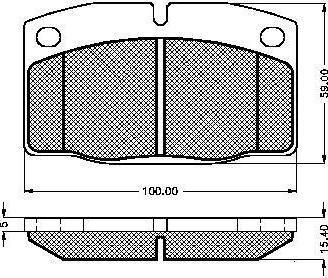 Spidan 31249 комплект тормозных колодок, дисковый тормоз на OPEL OMEGA A (16_, 17_, 19_)