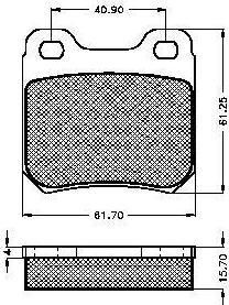 Spidan 31271 комплект тормозных колодок, дисковый тормоз на OPEL OMEGA A (16_, 17_, 19_)