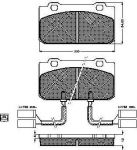 Spidan 31278 комплект тормозных колодок, дисковый тормоз на ALFA ROMEO ARNA (920)