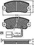 Spidan 31296 комплект тормозных колодок, дисковый тормоз на ALFA ROMEO ARNA (920)