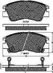 Spidan 31299 комплект тормозных колодок, дисковый тормоз на MITSUBISHI L 300 фургон (P0_W, P1_W, P0_V, P1_V, P_2V, P2_W)