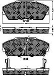 Spidan 31446 комплект тормозных колодок, дисковый тормоз на HONDA ACCORD III (CA)