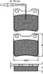 Spidan 31740 комплект тормозных колодок, дисковый тормоз на PEUGEOT 406 (8B)
