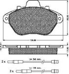 Spidan 31782 комплект тормозных колодок, дисковый тормоз на PEUGEOT 605 (6B)
