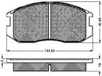 Spidan 31819 комплект тормозных колодок, дисковый тормоз на MITSUBISHI LANCER IV (C6_A, C7_A)