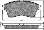 Spidan 32124 комплект тормозных колодок, дисковый тормоз на MITSUBISHI L 300 фургон (P0_W, P1_W, P0_V, P1_V, P_2V, P2_W)