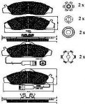 Spidan 32277 комплект тормозных колодок, дисковый тормоз на SSANGYONG KORANDO (KJ)
