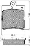 Spidan 32631 комплект тормозных колодок, дисковый тормоз на MERCEDES-BENZ C-CLASS универсал (S202)