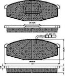 Spidan 32698 комплект тормозных колодок, дисковый тормоз на NISSAN PATROL III/2 Hardtop (K260)