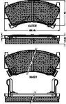 Spidan 32725 комплект тормозных колодок, дисковый тормоз на NISSAN ALMERA I (N15)