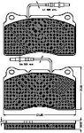 Spidan 32796 комплект тормозных колодок, дисковый тормоз на PEUGEOT 607 (9D, 9U)