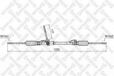 Stellox 00-35015-SX рулевой механизм на FORD ESCORT VII (GAL, AAL, ABL)