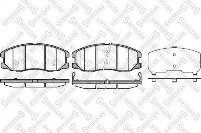 Stellox 001 094L-SX комплект тормозных колодок, дисковый тормоз на CHEVROLET CAPTIVA (C100, C140)