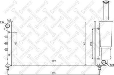 Stellox 10-25759-SX радиатор, охлаждение двигателя на FIAT PUNTO (188)