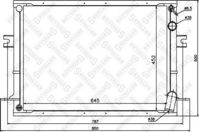 Stellox 10-25825-SX радиатор, охлаждение двигателя на IVECO DAILY I фургон/универсал