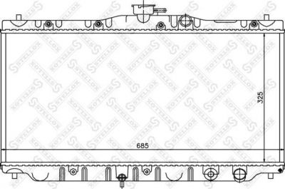 Stellox 10-26079-SX радиатор, охлаждение двигателя на HONDA ACCORD III (CA)