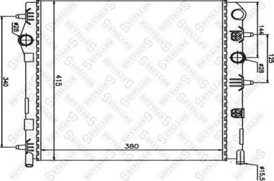 Stellox 10-26114-SX радиатор, охлаждение двигателя на PEUGEOT 208