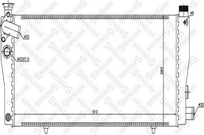Stellox 10-26138-SX радиатор, охлаждение двигателя на PEUGEOT 205 фургон
