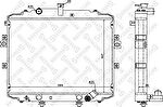 Stellox 10-26522-SX радиатор, охлаждение двигателя на HYUNDAI H-1 Cargo (TQ)
