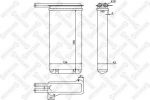 STELLOX Теплообменник, отопление салона (10-35022-SX)