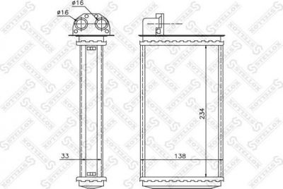Stellox 10-35059-SX теплообменник, отопление салона на PEUGEOT 309 II (3C, 3A)