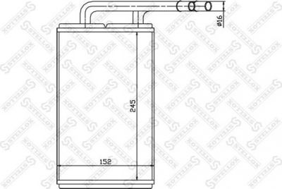 Stellox 10-35111-SX теплообменник, отопление салона на FORD TRANSIT c бортовой платформой/ходовая часть (E_ _)
