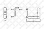 Stellox 10-35151-SX теплообменник, отопление салона на AUDI A8 (4E_)