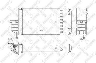 Stellox 10-35164-SX теплообменник, отопление салона на FIAT SEICENTO / 600 (187)