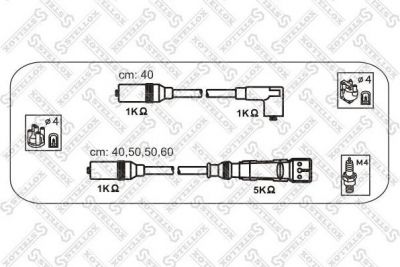STELLOX Провода высоковольтные, комплект (10-38084-SX)