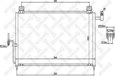 Stellox 10-45331-SX конденсатор, кондиционер на MAZDA 323 F VI (BJ)