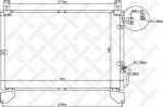 Stellox 10-45517-SX конденсатор, кондиционер на SSANGYONG REXTON (GAB_)