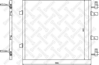 Stellox 10-45666-SX конденсатор, кондиционер на OPEL VIVARO фургон (F7)