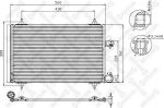 STELLOX 10-45067-SX_радиатор кондиционера!Peugeot 407,Citroen C5 all 04> (1045067SX)