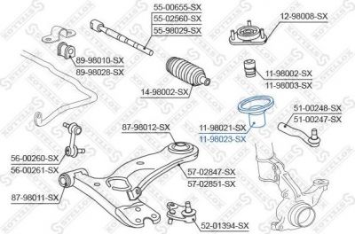 Stellox 11-98023-SX защитный колпак / пыльник, амортизатор на TOYOTA CARINA E Sportswagon (_T19_)