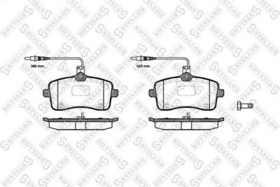 Stellox 1113 004L-SX комплект тормозных колодок, дисковый тормоз на PEUGEOT 407 SW (6E_)