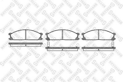 Stellox 247 002-SX комплект тормозных колодок, дисковый тормоз на NISSAN VANETTE автобус (C22)