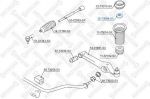 Stellox 26-73004-SX опора стойки амортизатора на CHEVROLET AVEO Наклонная задняя часть (T250, T255)