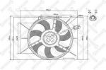 Stellox 29-99306-SX вентилятор, охлаждение двигателя на OPEL ASTRA F (56_, 57_)