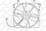 Stellox 29-99383-SX вентилятор, охлаждение двигателя на MAZDA 626 IV Hatchback (GE)