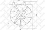 Stellox 29-99451-SX вентилятор, охлаждение двигателя на NISSAN PRIMERA Traveller (WP11)