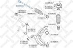 Stellox 55-51010-SX осевой шарнир, рулевая тяга на HYUNDAI GETZ (TB)
