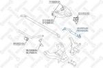 Stellox 55-51014-SX осевой шарнир, рулевая тяга на HYUNDAI TERRACAN (HP)