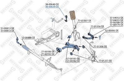 Stellox 56-00639-SX тяга / стойка, стабилизатор на ALFA ROMEO SPIDER (939_, 939)
